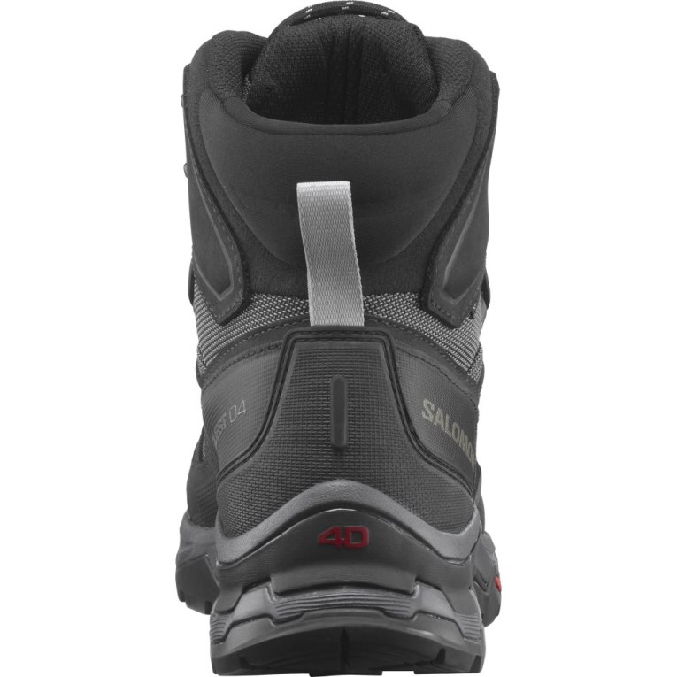 Black Salomon Quest 4 GTX Men's Hiking Boots | IE BW9756